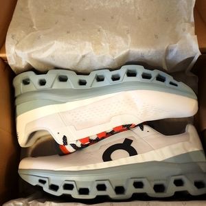 On Cloud Cloudmonster Shoes in Frost/Surf Men's Size 13